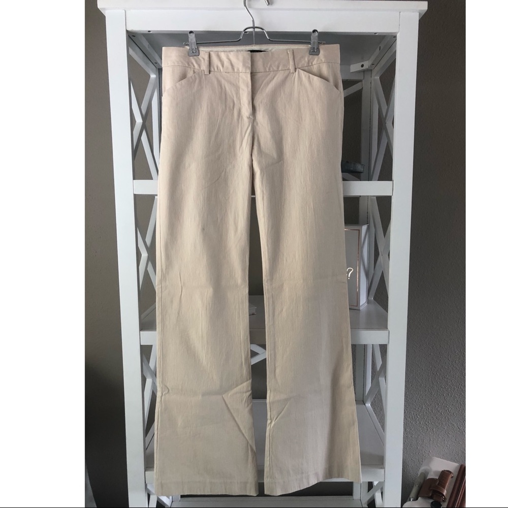Like New Theory Trouser – Khaki/White sz 8